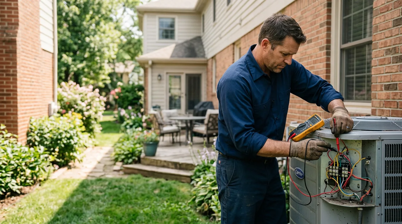 HVAC technician working near Barre, VT